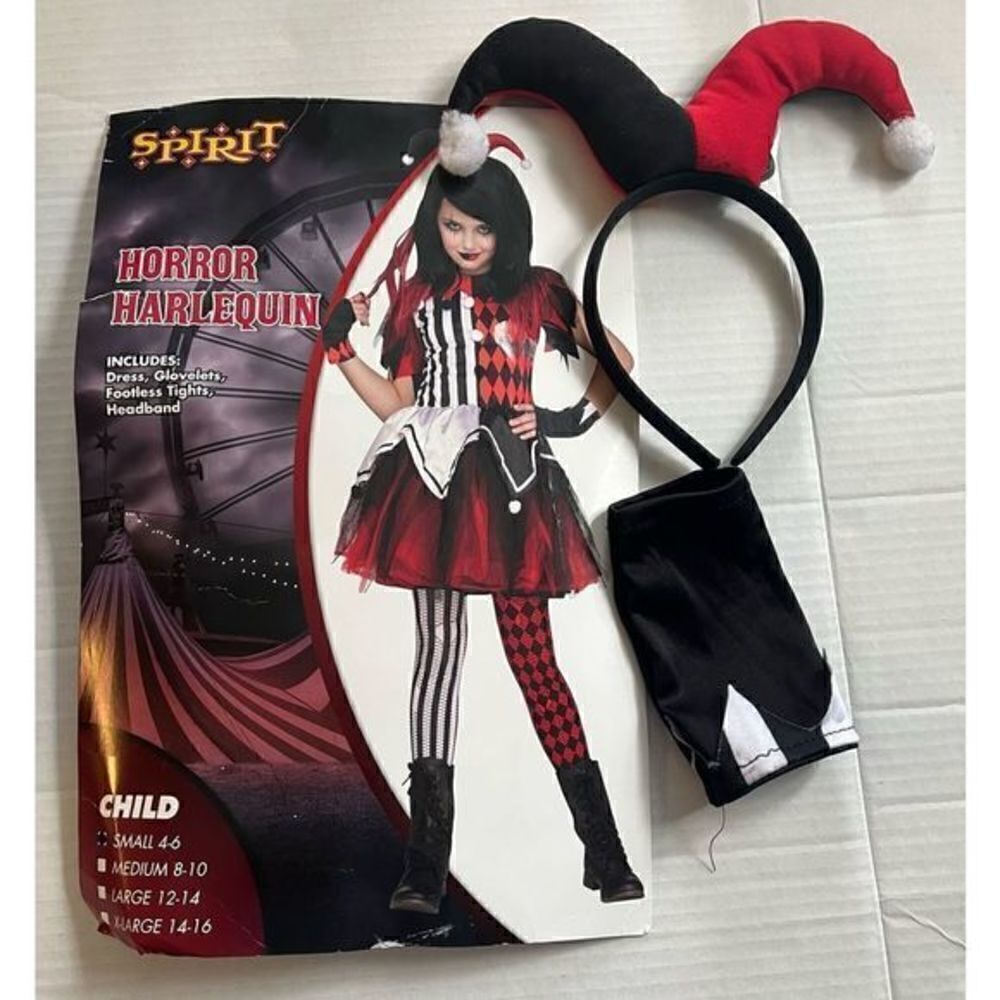 HORROR Harliequin Halloween Costume